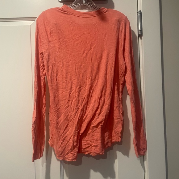 Aerie Coral Long Sleeve Tee size medium - Picture 2 of 3